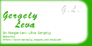 gergely leva business card