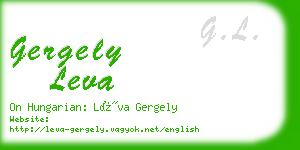 gergely leva business card